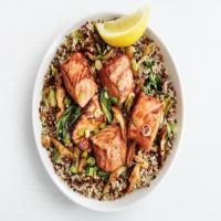 Teriyaki Salmon Quinoa Bowls image