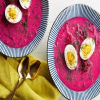 Chilled Beet Soup With Buttermilk, Cucumbers, and Dill (Chlodnik)_image
