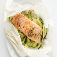 Salmon and Zucchini Baked in Parchment image