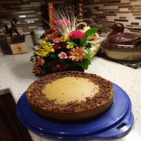 Vegan Pumpkin Cheesecake with Gingersnap Pecan Crust_image