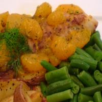 Fish With Mandarin and Dill Sauce image