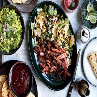 Skirt Steak Fajitas with Grilled Cabbage and Scallions_image