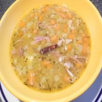 Brothy Split Pea & Ham Soup image