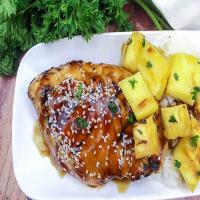 Grilled Teriyaki Ginger Chicken With Pineapples image