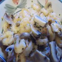 Jumbo Prawns (Shrimp) With Mushrooms and Onions_image
