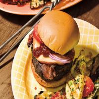 Coffee-Rubbed Cheeseburgers with Texas Barbecue Sauce_image