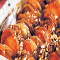 Roasted Apples and Sweet Potatoes in Honey-Bourbon Glaze_image