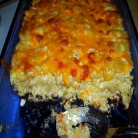 Baked Macaroni Pie With Cottage Cheese image