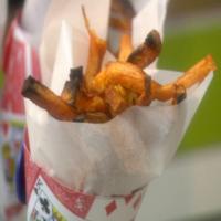 Sweet Potato Oven Fries with Avocado Dip image