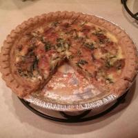 Cindy's Tuna, Spinach, and Bacon Quiche image