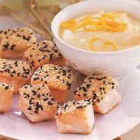 Sesame-Crusted Salmon with Orange-Miso Sauce_image