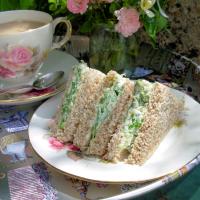 Cream Cheese Tea Sandwiches With Salad Burnet image