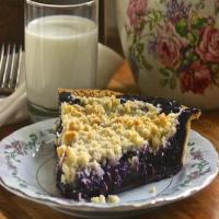 Homemade Wild Blueberry Pie with Crumb Top! image