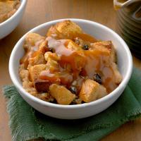 Apple Bread Pudding with Caramel Sauce_image