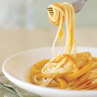 Linguine with Carrot Ribbons and Lemon-Ginger Butter image