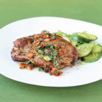 Lamb Chops with Mint-Pepper Sauce_image