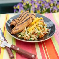 BBQ Jerk Chicken with Caribbean Mango Slaw_image