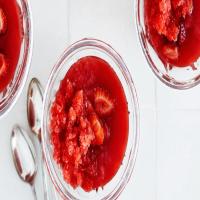 Strawberry Gelee with Rose Granita_image