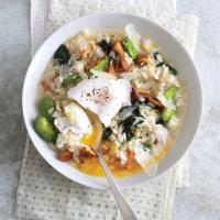 Spring Vegetable Risotto with Poached Eggs_image
