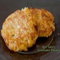 Easy Cheesy Cauliflower Pancakes_image