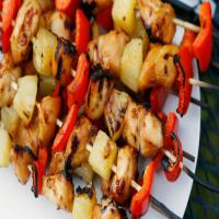 Teriyaki Chicken, Pineapple and Red Pepper Kabobs_image