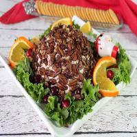 Cranberry Orange Cheese Ball w/ Caramelized Pecans_image