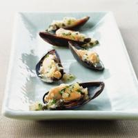 Mussels on the Half Shell with Ravigote Sauce image