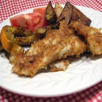 Crisp Roasted Fish Strips, Squash and Potatoes_image