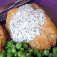 Panko-Crusted Pork Chops With Creamy Herb Dressing image