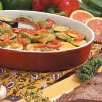 Summer Squash Pepper Gratin_image