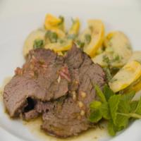 Tea-Smoked Beef Tenderloin With Pear Salad_image