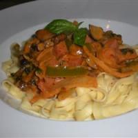 Fettuccini with Mushroom, Ham and Rose Sauce_image