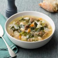 Sausage, Beans and Broccoli Rabe Soup image