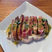 Tuna Steaks w Honey Mustard & Mashed Taro_image