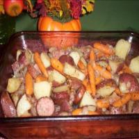 Hearty Vegetable And Sausage Bake image