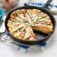Asparagus and Red Pepper Frittata image