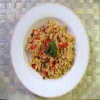Roasted Garlic Couscous With Tomatoes & Basil image