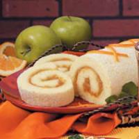 Orange Sponge Cake Roll_image