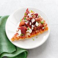 Fresh Goat Cheese and Prosciutto Pizza image