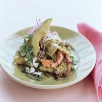Shrimp and Cotija Enchiladas with Salsa Verde and Crema Mexicana_image