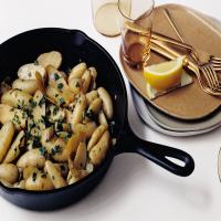 Skillet Potatoes with Olives and Lemon image