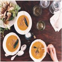 Butternut Squash and Sage Soup with Sage Breadcrumbs_image