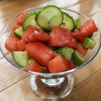 Cucumber-Watermelon Salad image