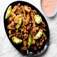 Spanish-Style Fried Chicken with Grilled Avocado_image