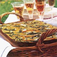 Baked Asparagus and Yellow Pepper Frittata_image