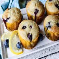 Lemon Yogurt Blueberry Muffins image