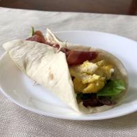 Goat Cheese, Bacon, and Scrambled Egg Brunch Wrap_image