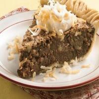 coconut pecan chocolate pie_image