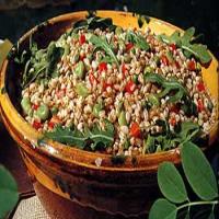 Farro Salad with Peas, Favas, Arugula and Tomatoes_image