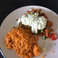 Vegetarian Keema Matar with Cucumber Raita_image